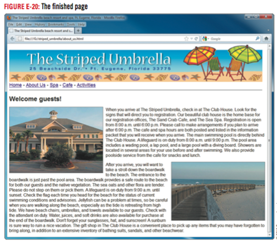 Striped Umbrella E finished page